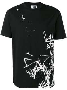 Les Hommes Urban футболка с принтом в стиле граффити