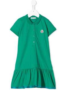 Moncler Kids платье трапеция с оборками