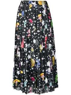 Ultràchic Paradise print pleated skirt
