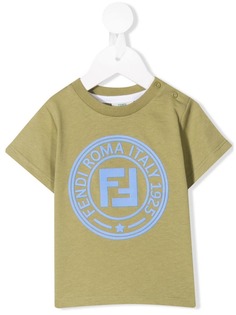 Fendi Kids футболка с логотипом FF