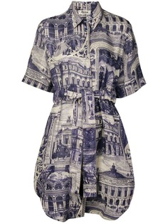 Acne Studios платье-рубашка с принтом