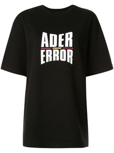 Ader Error футболка оверсайз с логотипом