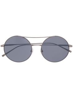 Calvin Klein солнцезащитные очки в круглой оправе