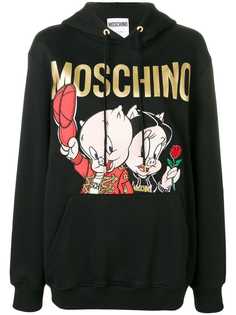 Moschino худи с вышивкой Moschino X Looney Tunes