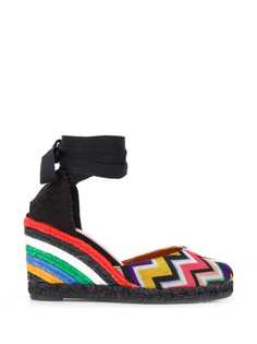 Missoni полосатые эспадрильи на танкетке