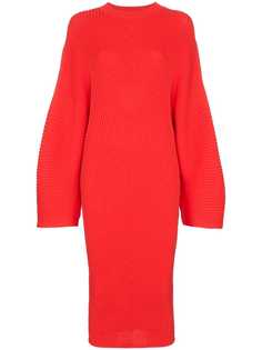 Solace London платье миди в рубчик Nadi