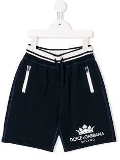 Dolce & Gabbana Kids спортивные шорты с логотипом