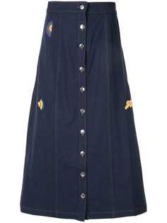 Être Cécile юбка Celeste с волнистой отделкой