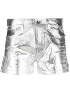 Paco Rabanne шорты с эффектом металлик