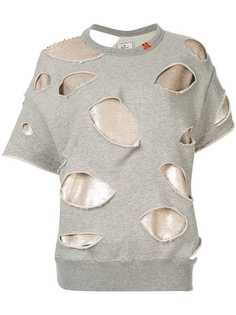 Maison Mihara Yasuhiro толстовка с прорезями и пайетками