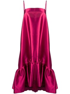 Gianluca Capannolo расклешенное платье миди с оборкой