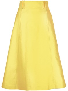 Carolina Herrera юбка миди А-образного силуэта с поясом