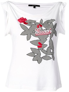 Gucci Vintage 2000s floral patch T-shirt