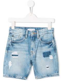 Calvin Klein Kids джинсовые шорты с прорезями