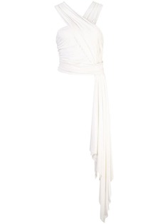 Josie Natori long draped detailed top