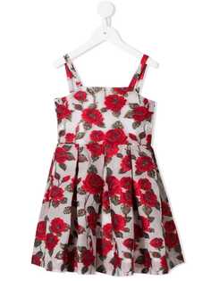 Little Bambah Rojo rose embroidered dress
