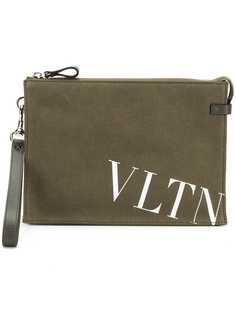 Valentino клатч с логотипом