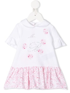 Miss Blumarine платье с логотипом и цветочным принтом