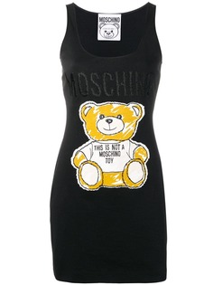 Moschino платье-футболка Teddy Bear
