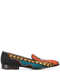 Etro embroidered loafers