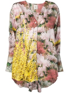 LAutre Chose саржевая блузка с асимметричным подолом