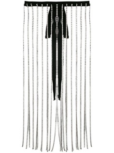 Christopher Kane юбка с бахромой из кристаллов