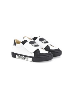 Moschino Kids кроссовки на липучке