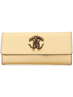 Roberto Cavalli Mirror Snake clutch bag