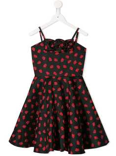 Little Bambah tulip embroidered flared dress