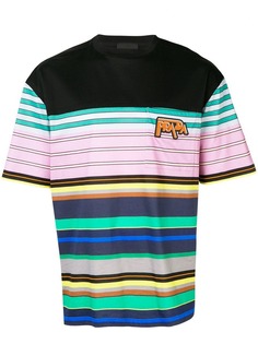 Prada stripe print T-shirt