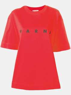 Marni футболка оверсайз с логотипом
