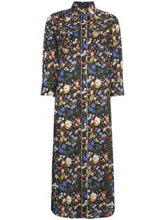R13 платье макси с цветочным принтом