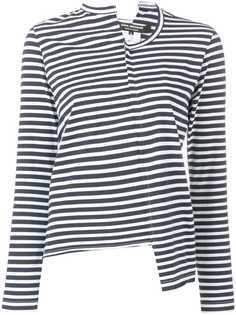 Junya Watanabe полосатый топ асимметричного кроя