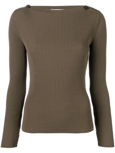 Max Mara джемпер в рубчик