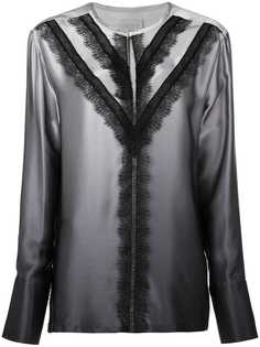 Jason Wu блузка с кружевной отделкой