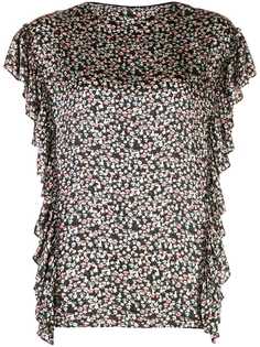 Jason Wu блузка с оборками и вышивкой