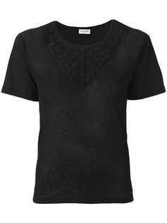 Saint Laurent рубашка с вышивкой звезд