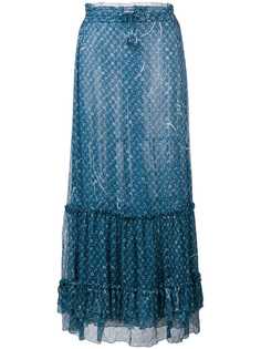 Poupette St Barth юбка макси с цветочным принтом