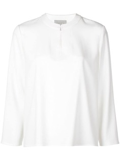Jason Wu блузка прямого кроя с длинными рукавами
