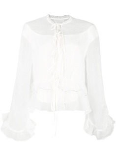 Renli Su блузка со шнуровкой