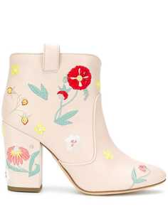 Laurence Dacade ботильоны с цветочной вышивкой