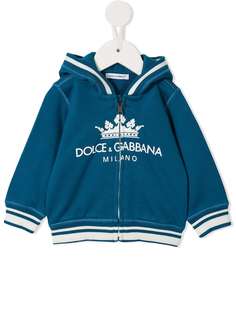 Dolce & Gabbana Kids спортивная куртка на молнии с логотипом
