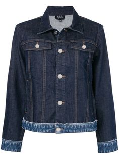 A.P.C. джинсовая куртка с декоративной строчкой