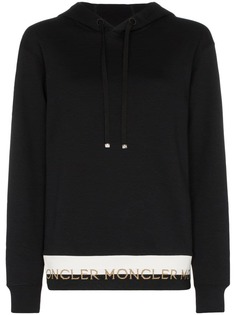Moncler худи с логотипом на подоле