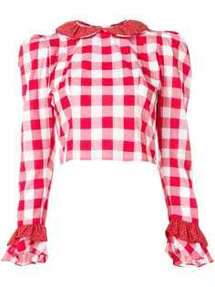 Batsheva блузка в клетку гингем