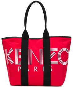 Kenzo logo print tote bag