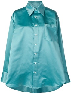 Matthew Adams Dolan плиссированная рубашка в стиле оверсайз