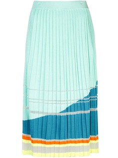 i-am-chen knit pleated midi skirt
