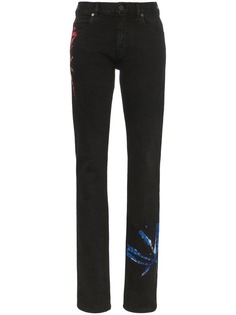 Calvin Klein 205W39nyc джинсы кроя слим с принтом тай-дай