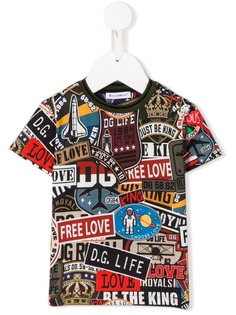 Dolce & Gabbana Kids футболка с графичным принтом